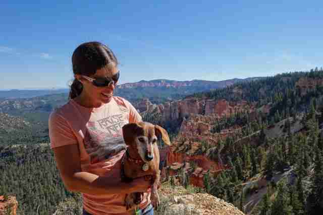 Julie with her best buddy in the world!