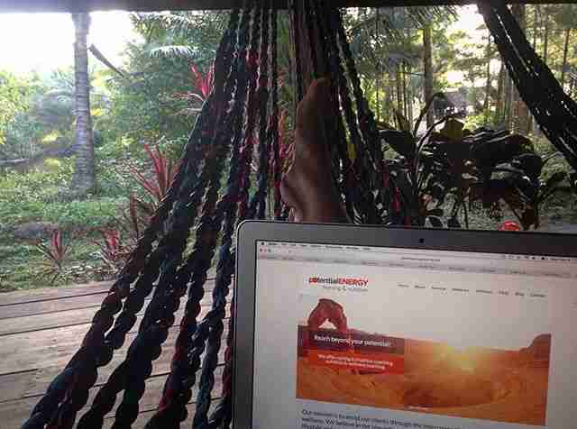 This might be my favorite work spot yet- in a hammock on Koh Yao Noi, Thailand.