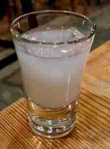 Handmade Mastika liquor from the Mastic Tree