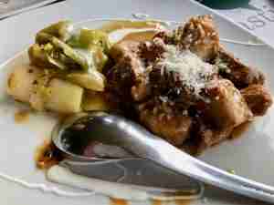 Traditional Macedonian Fried Pork With Leek