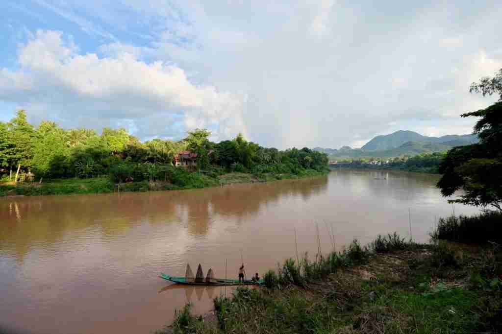 A view of the Mekong River from Luang Prabang
