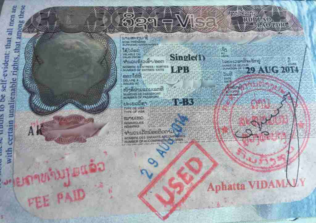 Lao Tourist Visa