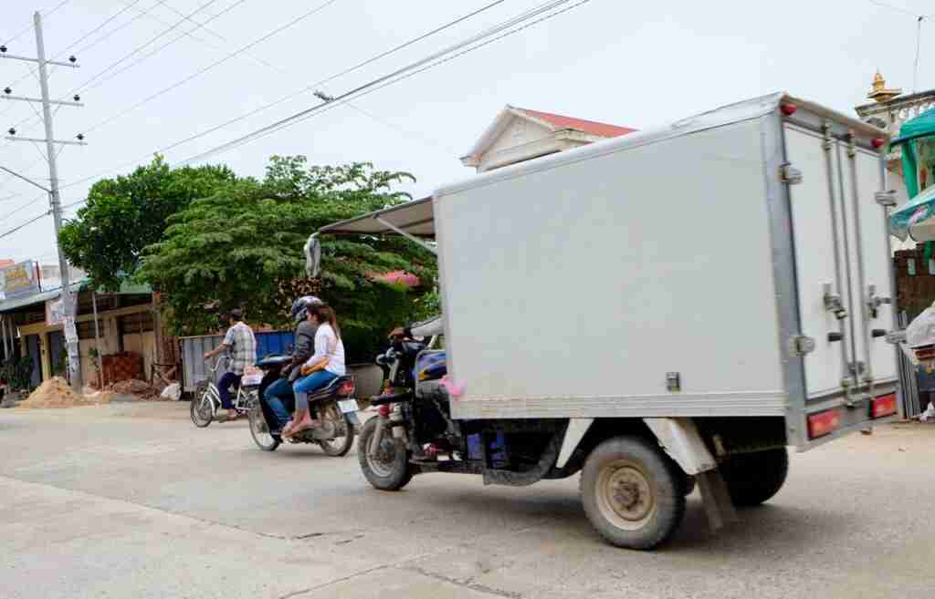 Motorbike truck, Cambodia
