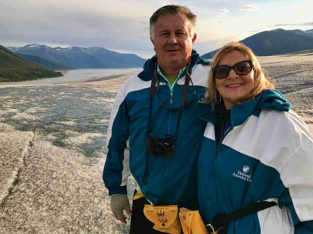 On the Taku Glacier (Tom and Karla)